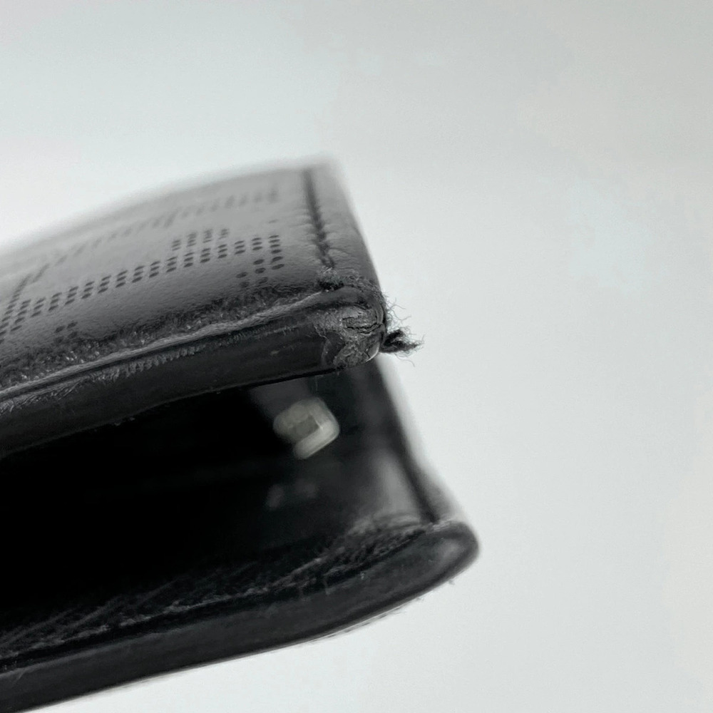 Dior billfold wallet black Christian bi fold Wallet leather all long over Black